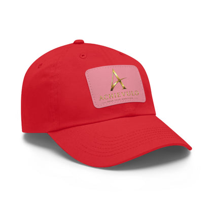 Achievulo Signature Leather Patch Dad Hat