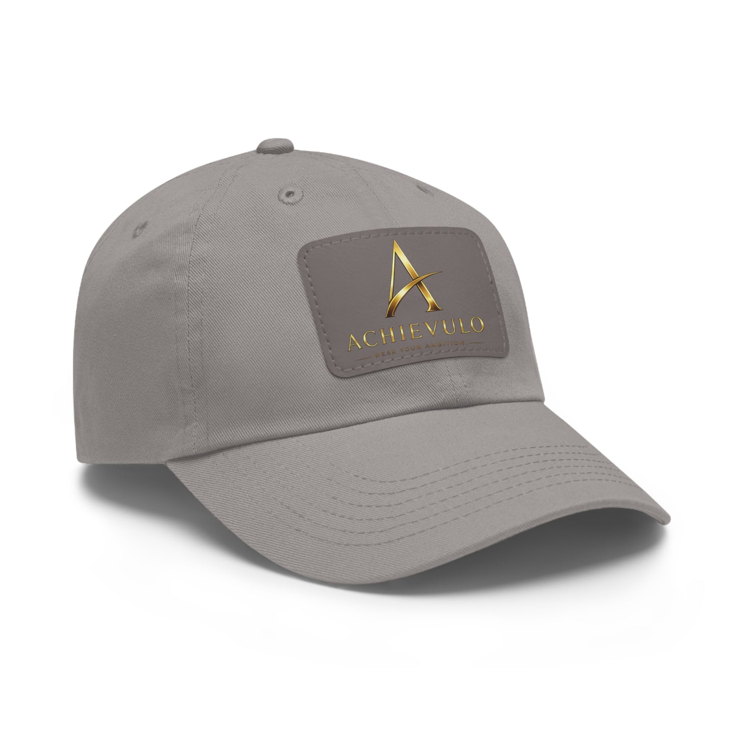 Achievulo Signature Leather Patch Dad Hat