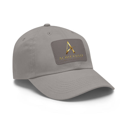 Achievulo Signature Leather Patch Dad Hat