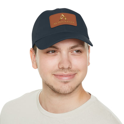 Achievulo Signature Leather Patch Dad Hat