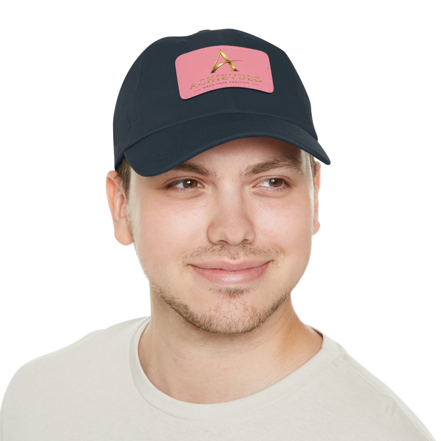 Achievulo Signature Leather Patch Dad Hat